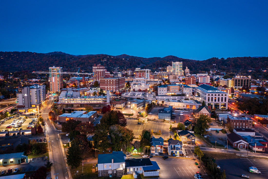 Noah Jigsaw Puzzle downtown Asheville, North Carolina at night 2000 pieces