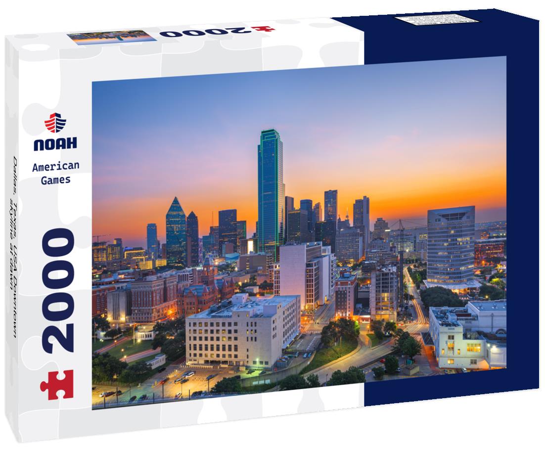 Noah Jigsaw Puzzle Dallas, Texas, USA Downtown skyline at dawn 2000 pieces