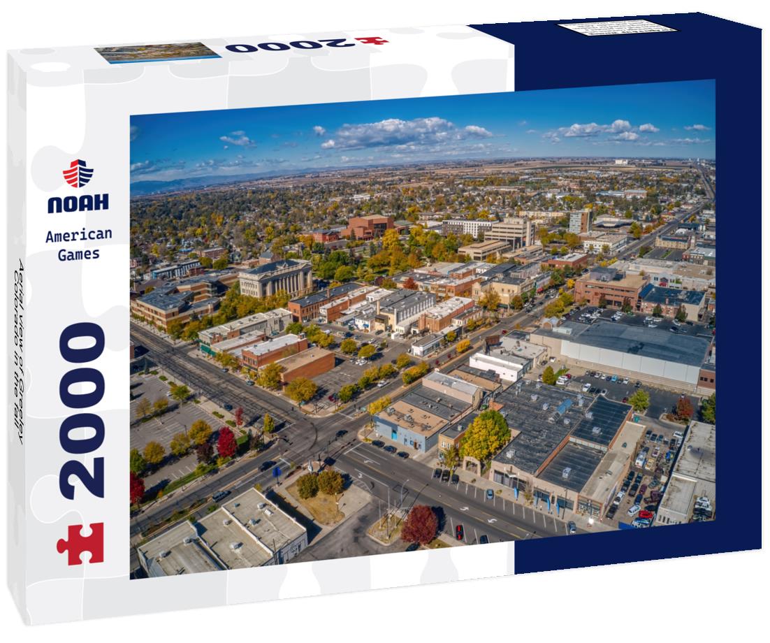 Noah Jigsaw Puzzle Aerial view of Greeley, Colorado in the fall 2000 pieces