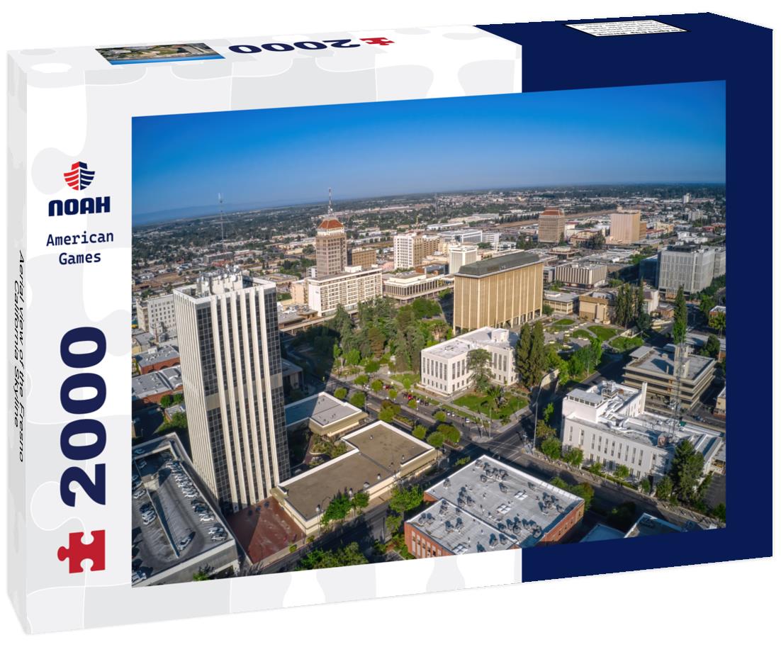 Noah Jigsaw Puzzle Aerial view of the Fresno, California Skyline 2000 pieces