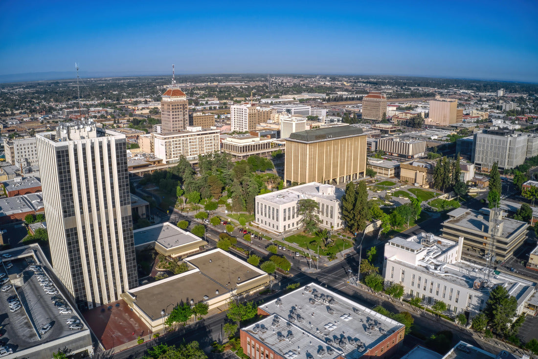 Noah Jigsaw Puzzle Aerial view of the Fresno, California Skyline 2000 pieces