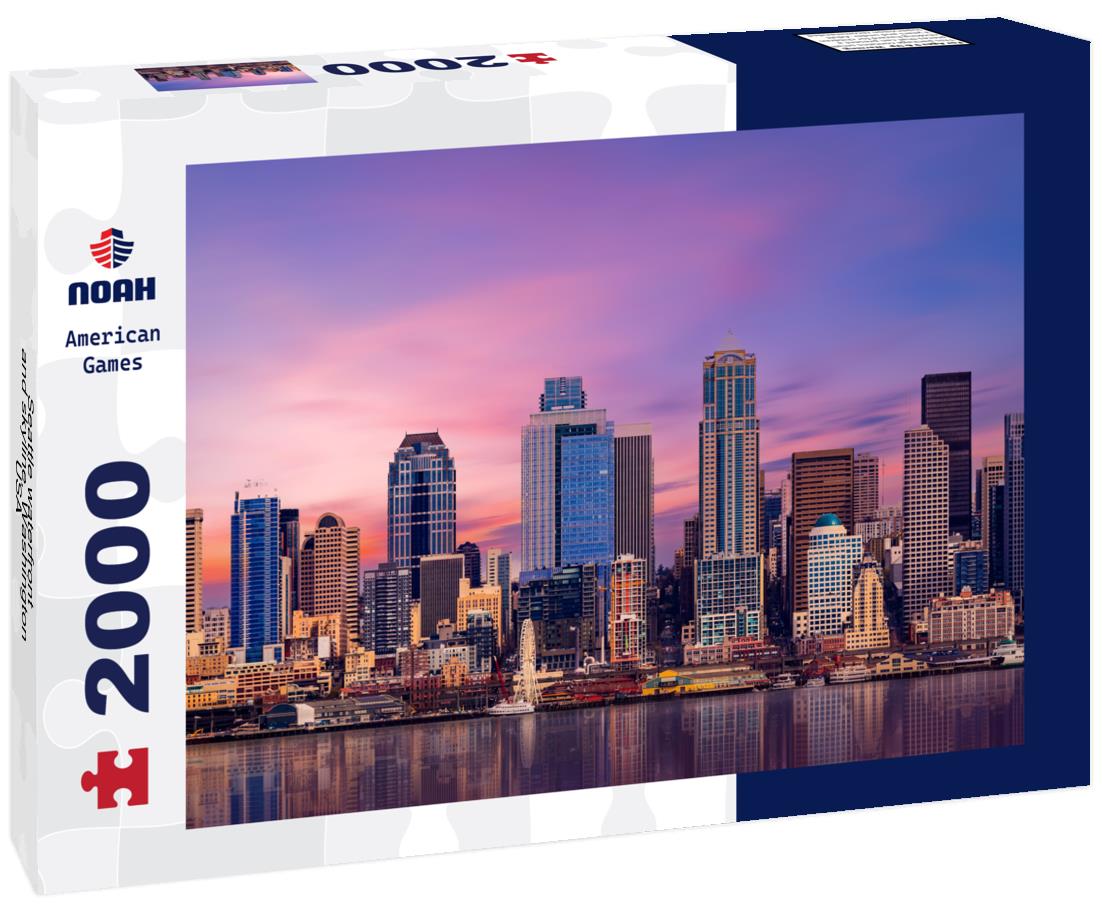 Noah Jigsaw Puzzle Seattle waterfront and skyline, Washington,USA 2000 pieces