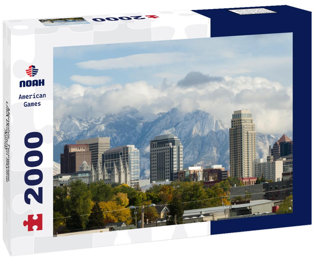 Noah Jigsaw Puzzle Memphis, Tennessee, USA Downtown Skyline Aerial 2000 pieces