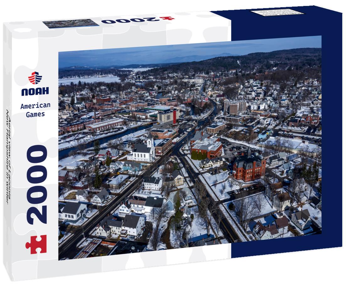 Noah Jigsaw Puzzle Aerial view of Laconia, New Hampshire in winter 2000 pieces