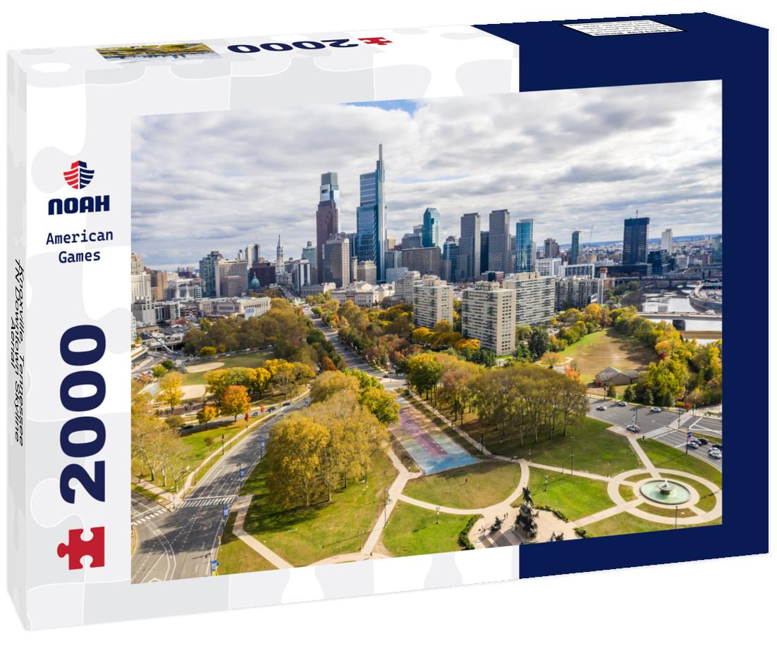 Noah Jigsaw Puzzle Knoxville, Tennessee, TN Downtown Skyline Aerial 2000 pieces