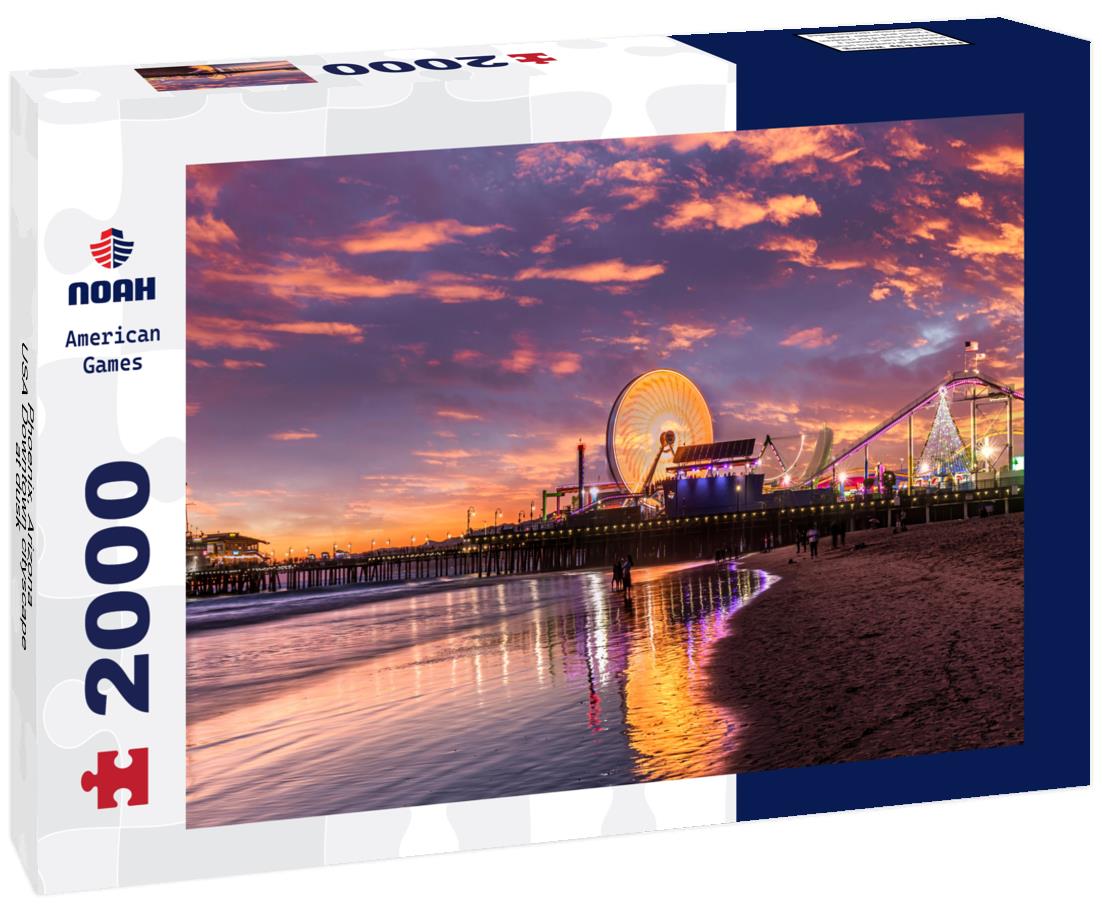 Noah Jigsaw Puzzle Phoenix, Arizona, USA Downtown cityscape at dusk 2000 pieces