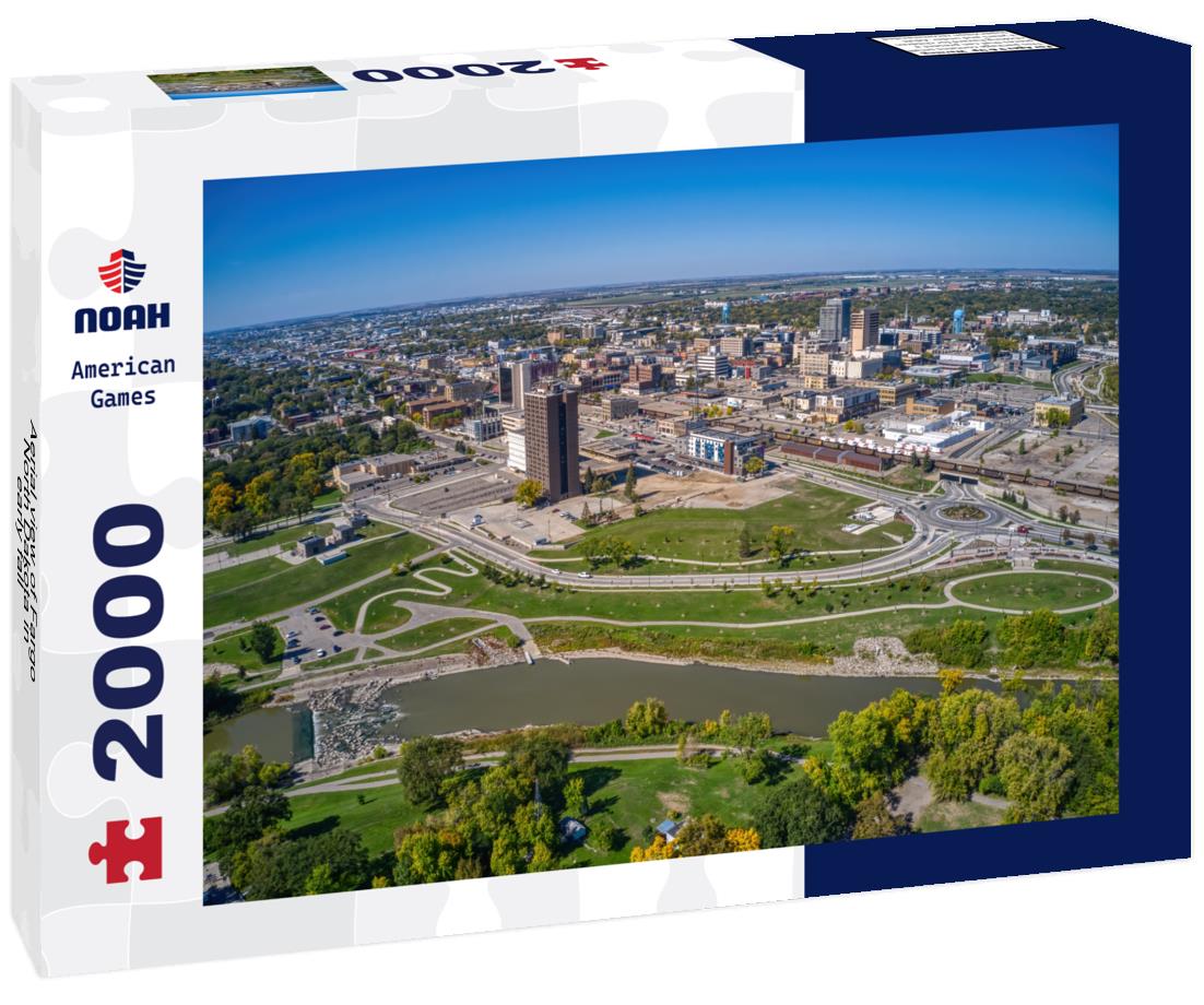 Noah Jigsaw Puzzle Aerial view of Fargo, North Dakota in early fall 2000 pieces