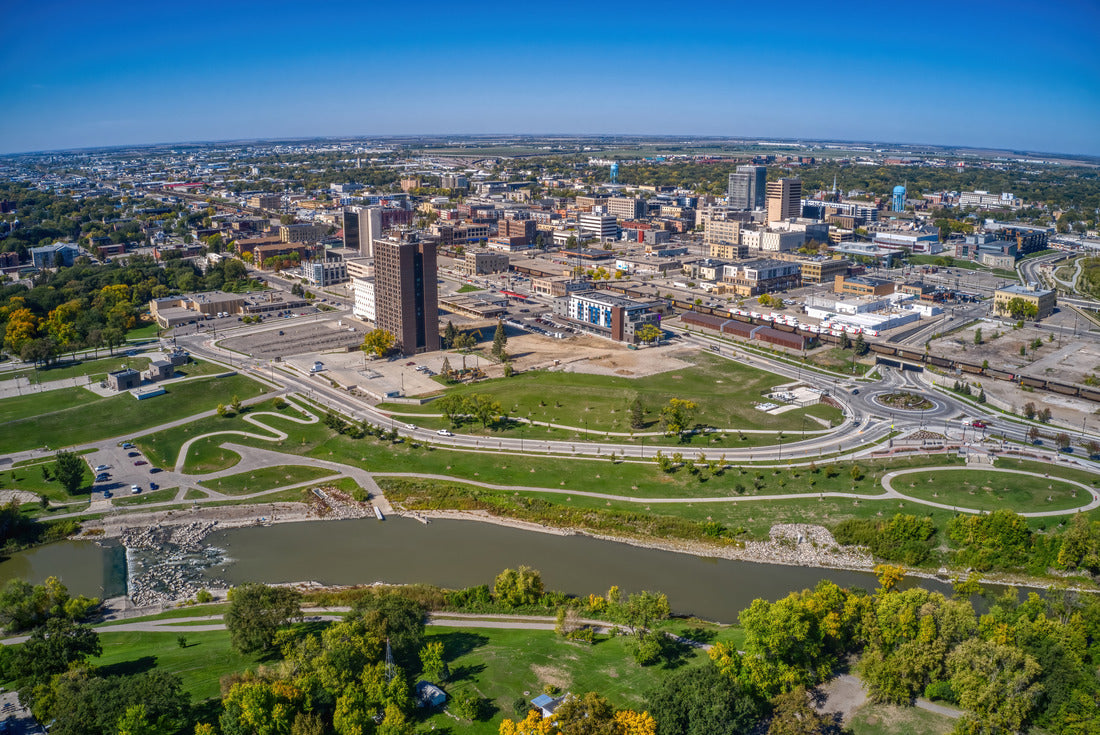 Noah Jigsaw Puzzle Aerial view of Fargo, North Dakota in early fall 2000 pieces