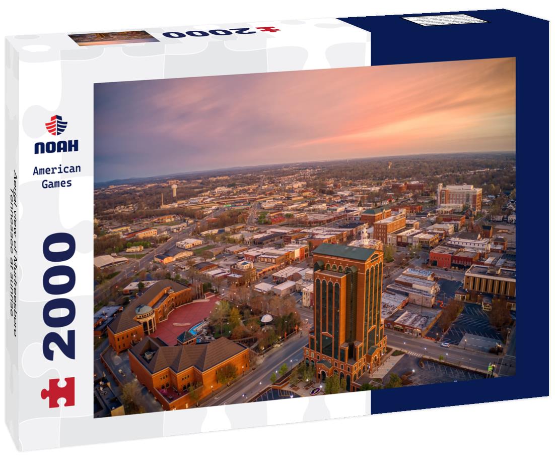 Noah Jigsaw Puzzle Aerial view of Murfreesboro, Tennessee at sunrise 2000 pieces