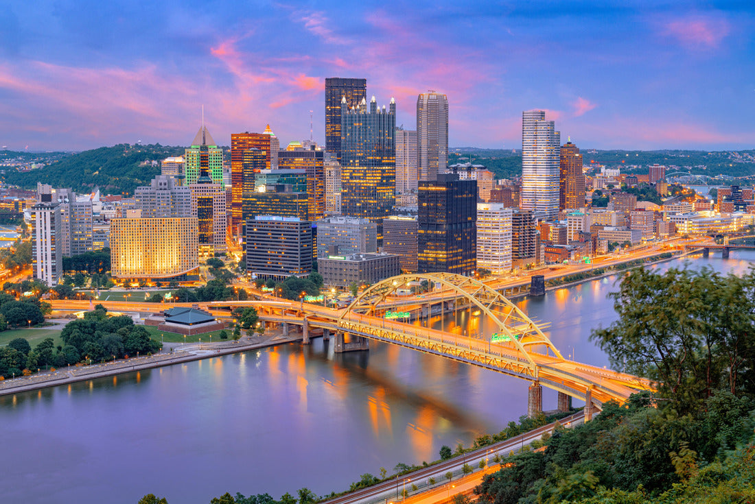 Noah Jigsaw Puzzle Pittsburgh, Pennsylvania, USA city skyline at dusk 2000 pieces
