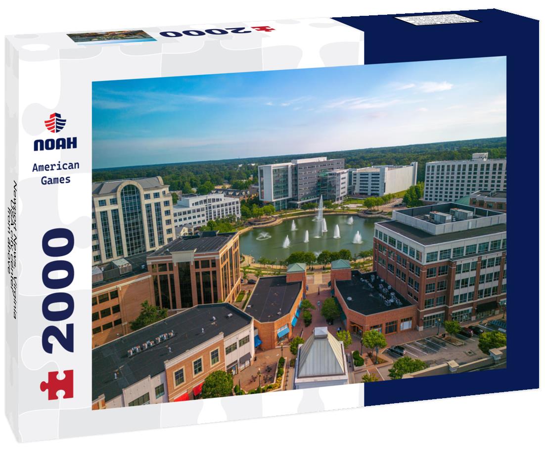 Noah Jigsaw Puzzle Newport News, Virginia, USA city center from above 2000 pieces