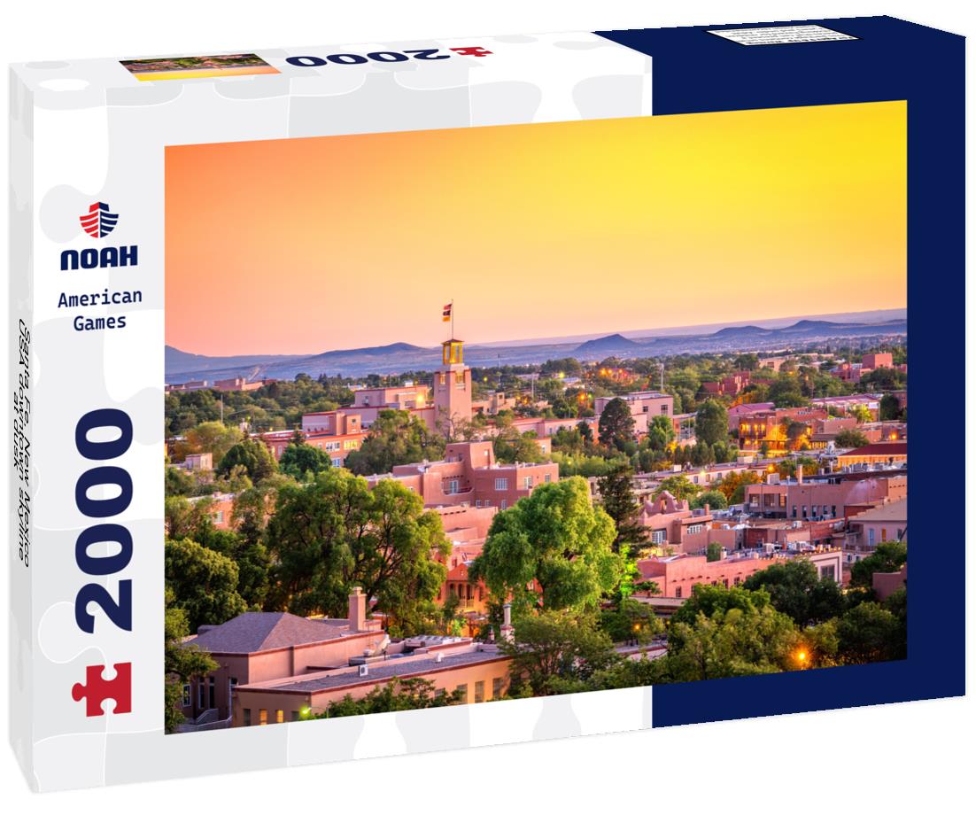 Noah Jigsaw Puzzle Santa Fe, New Mexico, USA downtown skyline at dusk 2000 pieces