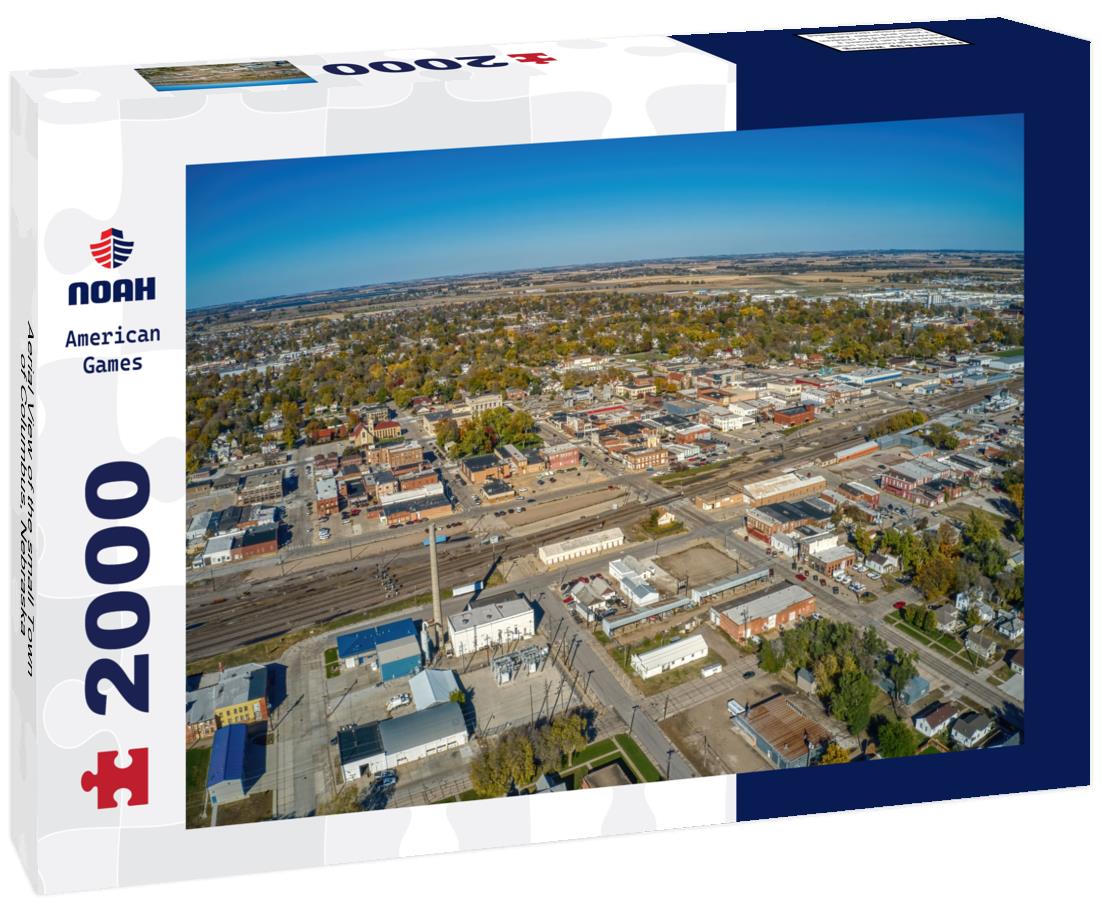Noah Jigsaw Puzzle Aerial View of the small Town of Columbus, Nebraska 2000 pieces