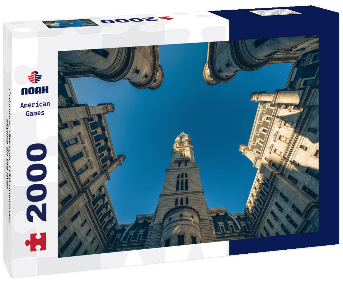 Noah Jigsaw Puzzle Columbus, Georgia, USA downtown skyline on the river 2000 pieces