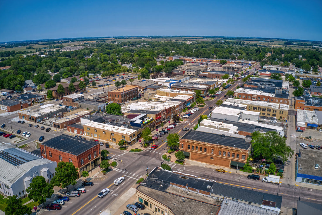 Noah Jigsaw Puzzle Aerial View of Brookings, South Dakota during Summer 2000 pieces