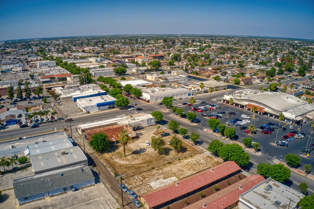 Noah Jigsaw Puzzle Aerial View of Downtown Delano, California in Spring 2000 pieces