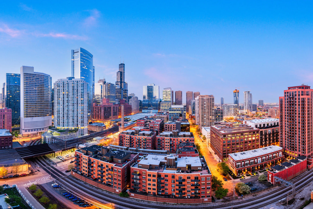 Noah Jigsaw Puzzle Chicago, Illinois, USA Downtown city panorama at dusk 2000 pieces