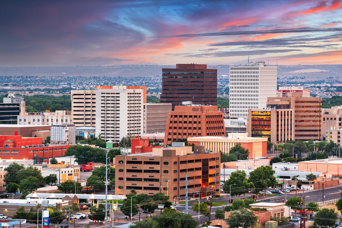 Noah Jigsaw Puzzle Albuquerque, New Mexico, USA downtown cityscape at dusk 2000 pieces