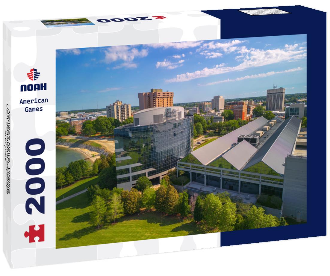Noah Jigsaw Puzzle Newport News, Virginia, USA downtown cityscape and park 2000 pieces