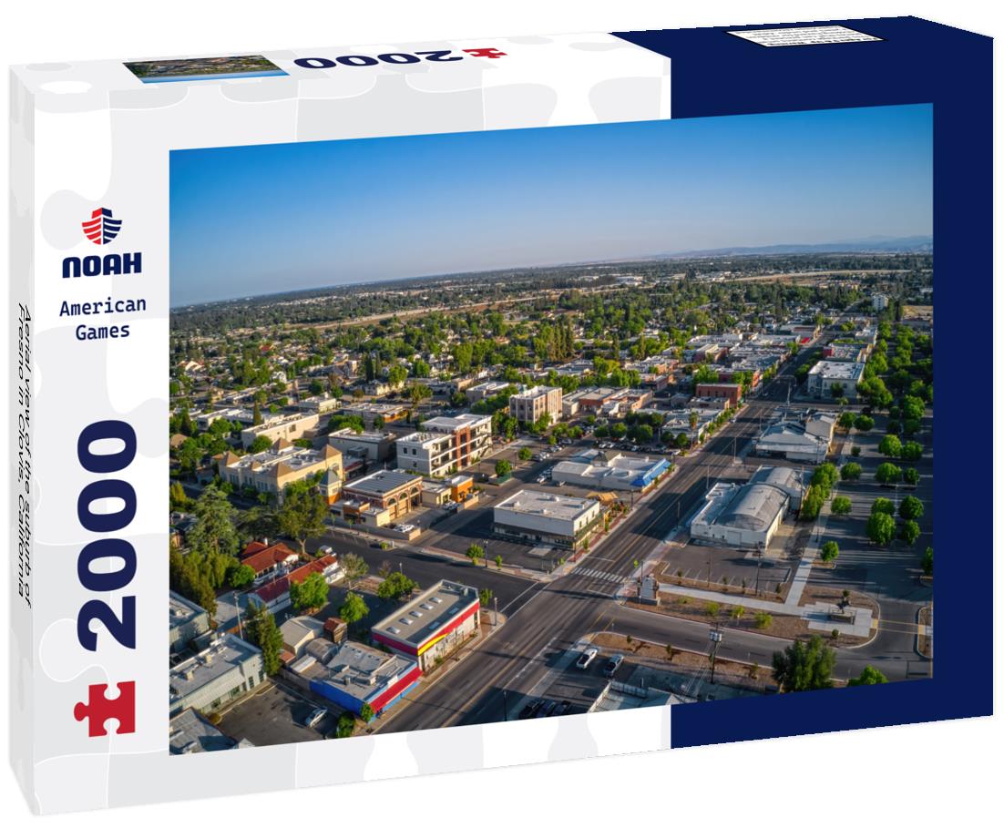 Noah Jigsaw Puzzle Aerial view of the suburb of Fresno in Clovis, California 2000 pieces