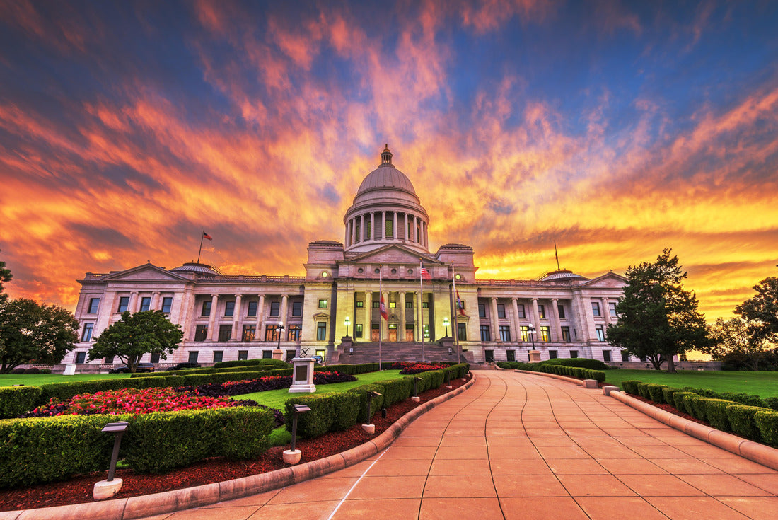Noah Jigsaw Puzzle Little Rock, Arkansas, USA from the state capitol at dusk 2000 pieces