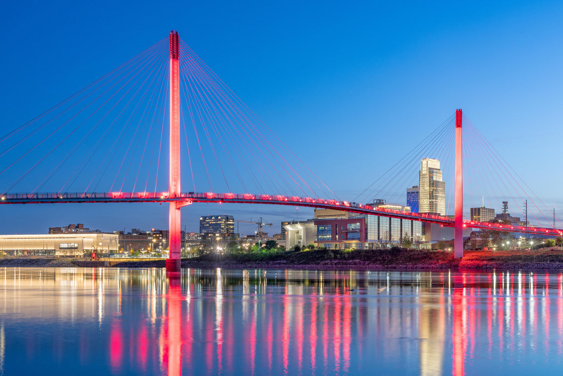 Noah Jigsaw Puzzle Omaha, Nebraska, USA Skyline on the Missouri River at dusk 2000 pieces