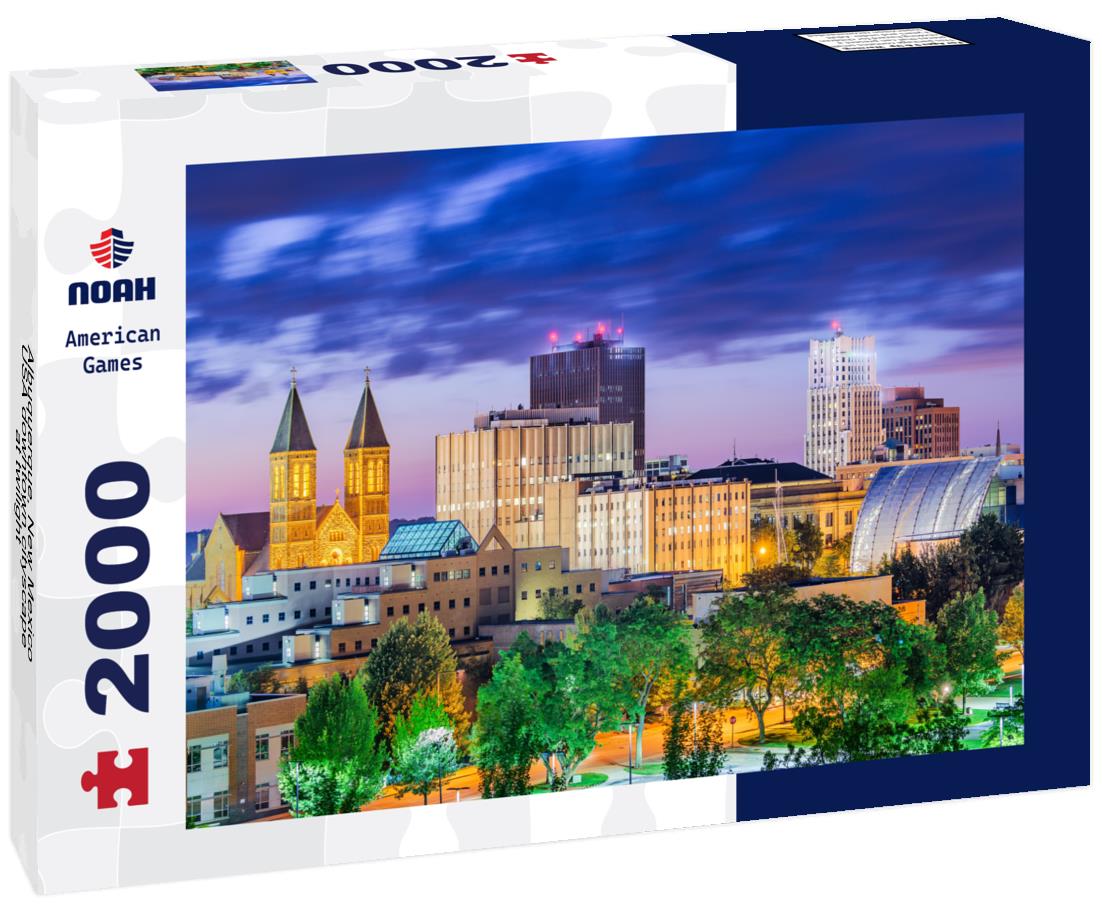 Noah Jigsaw Puzzle Albuquerque, New Mexico, USA downtown cityscape at twilight 2000 pieces