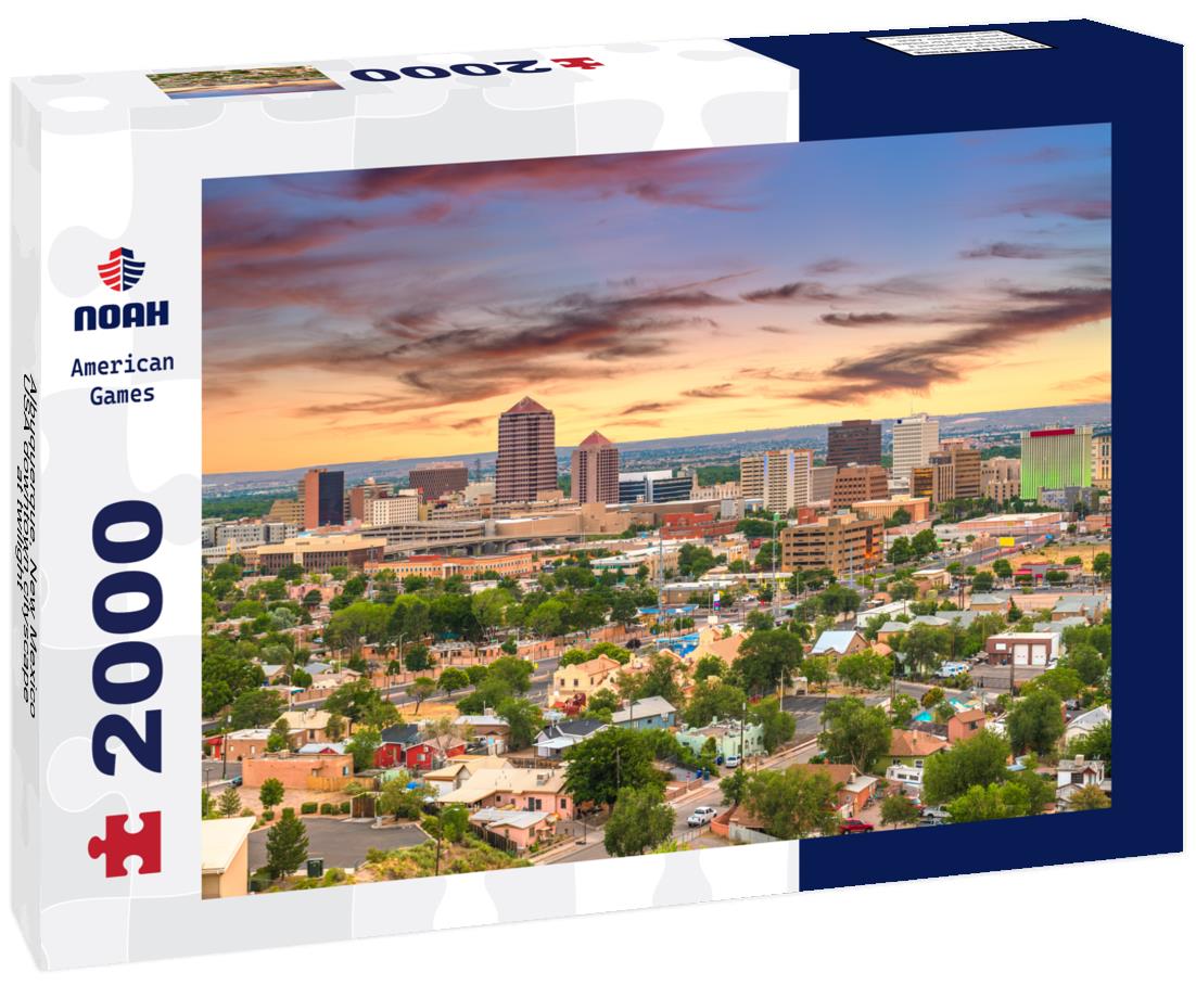 Noah Jigsaw Puzzle Albuquerque, New Mexico, USA downtown cityscape at twilight 2000 pieces