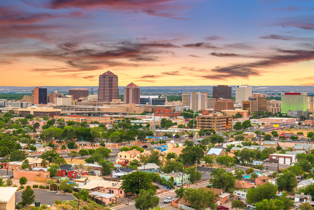 Noah Jigsaw Puzzle Albuquerque, New Mexico, USA downtown cityscape at twilight 2000 pieces