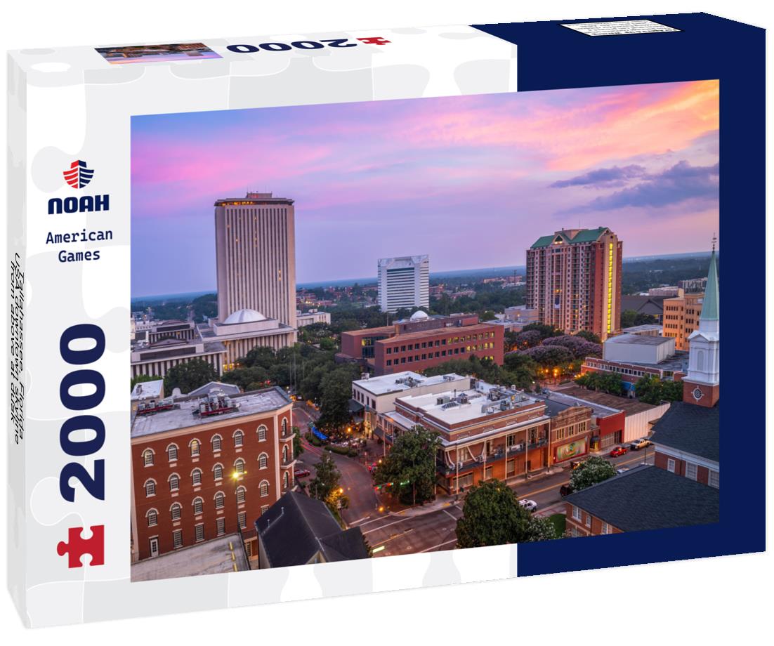 Noah Jigsaw Puzzle Tallahassee, Florida, USA downtown skyline from above at dusk 2000 pieces