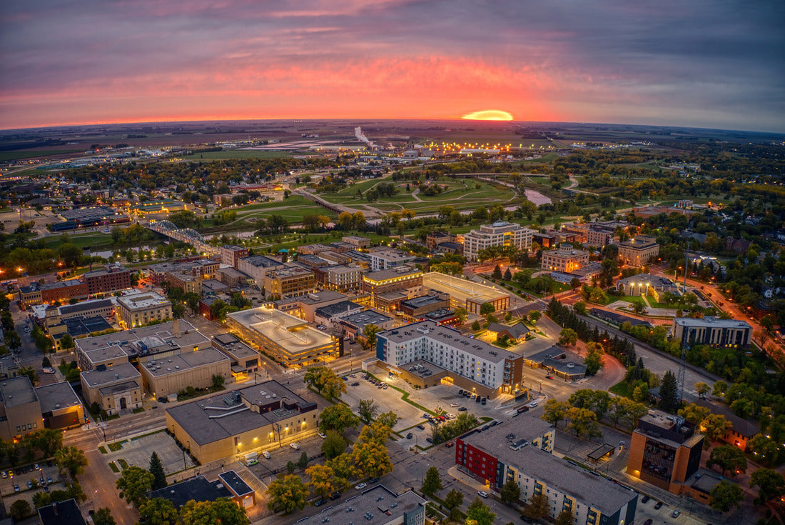 Noah Jigsaw Puzzle Luftaufnahme eines Sonnenaufgangs über Grand Forks, North Dakota 2000 pieces