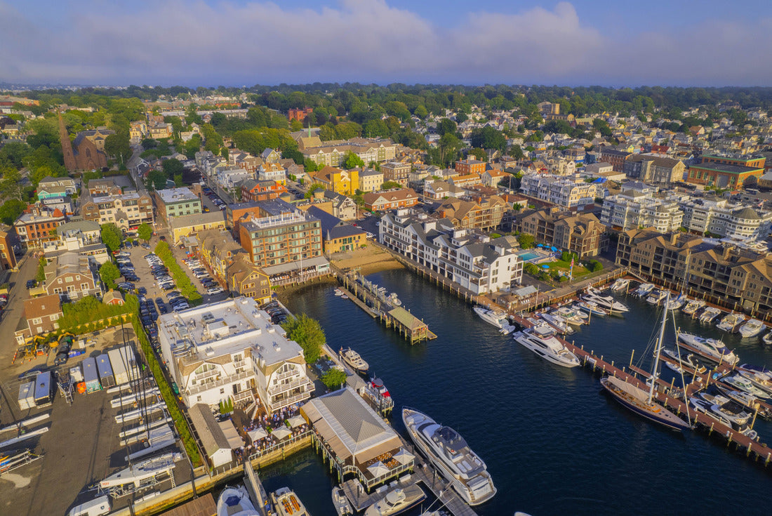 Noah Jigsaw Puzzle Newport Harbor in Rhode Island with ducked boats and a landscape 2000 pieces