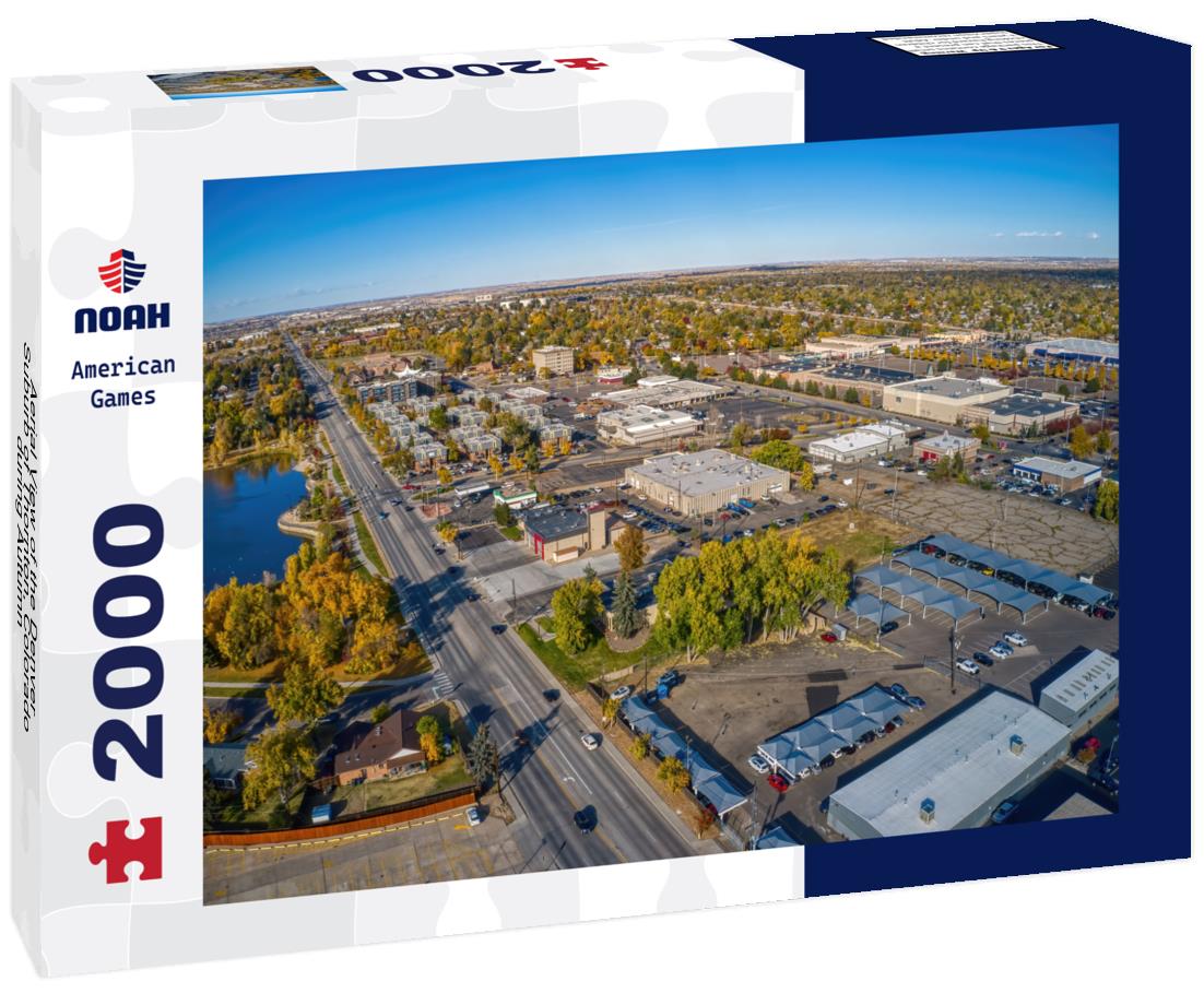 Noah Jigsaw Puzzle Aerial View of the Denver Suburb of Thornton, Colorado during Autumn 2000 pieces