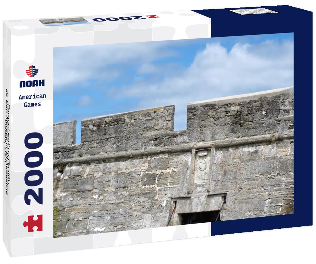 Noah Jigsaw Puzzle Parapet wall on Castillo de San Marcos in St Augustine, Florida, USA 2000 pieces