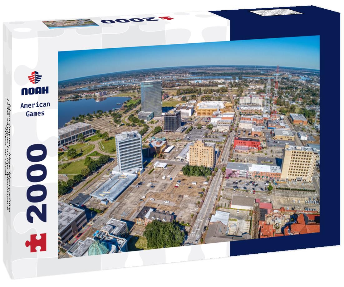 Noah Jigsaw Puzzle Manchester, New Hampshire, USA skyline on the Merrimack River at dusk 2000 pieces