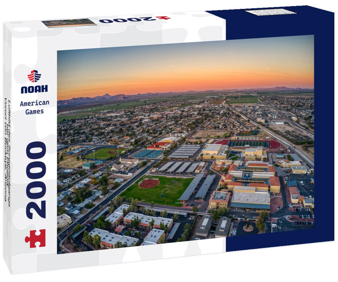 Noah Jigsaw Puzzle Luftbild des Sonnenaufgangs über dem Phoenix-Vorort von Buckeye, Arizona 2000 pieces