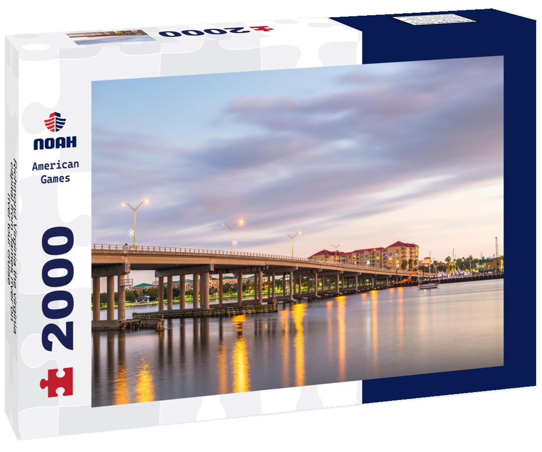 Noah Jigsaw Puzzle Richmond Virginia the virginia capital from James river on river tour cruise 2000 pieces