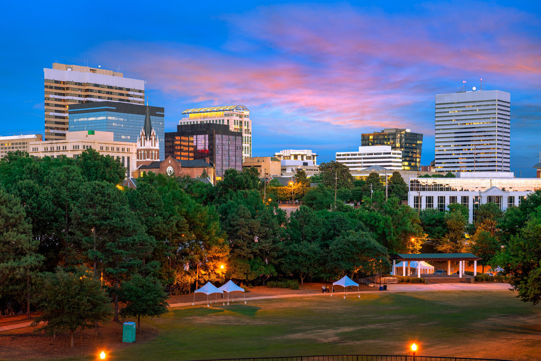 Noah Jigsaw Puzzle Columbia, South Carolina, USA downtown city skyline from Finlay Park at dusk 2000 pieces
