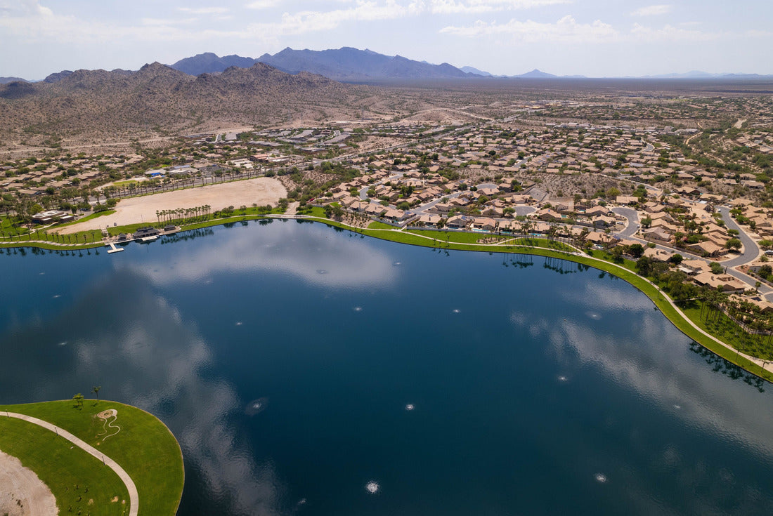 Noah Jigsaw Puzzle Luftbild von North Lake and Goodyear, Arizona Cityscape mit Bergen im Hintergrund 2000 pieces
