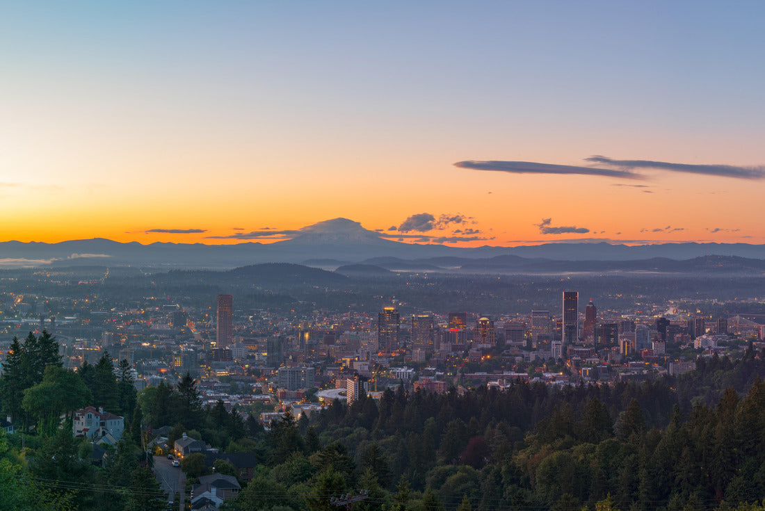 Noah Jigsaw Puzzle Portland, Oregon, USA skyline panorama at dawn with Mt. Hood in the distance at dawn 2000 pieces