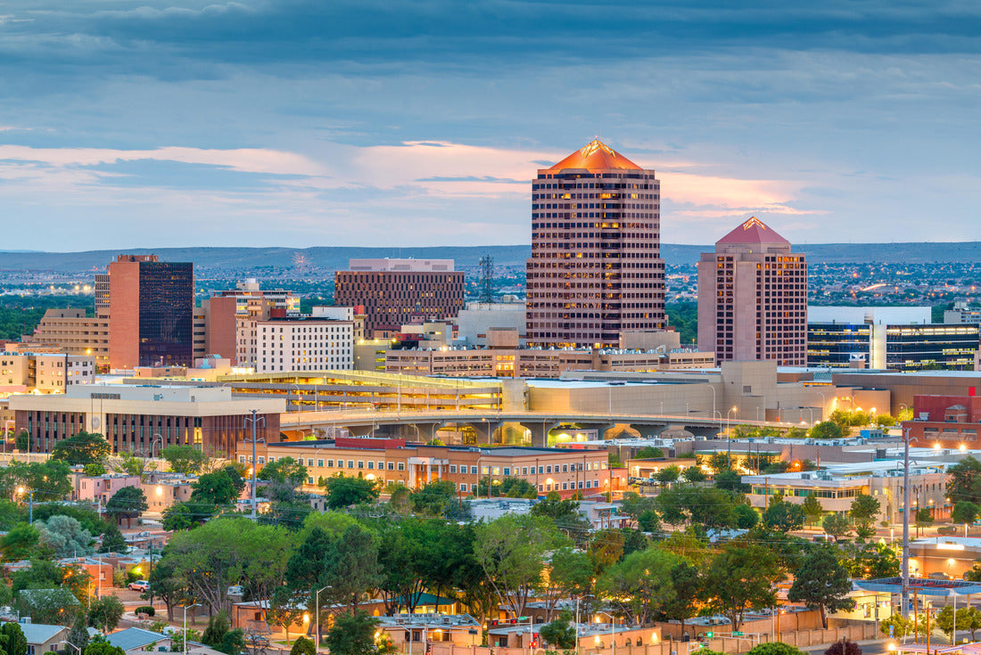 Noah Jigsaw Puzzle El Paso, Texas, USA downtown city skyline at dusk with Juarez, Mexico in the distance 2000 pieces