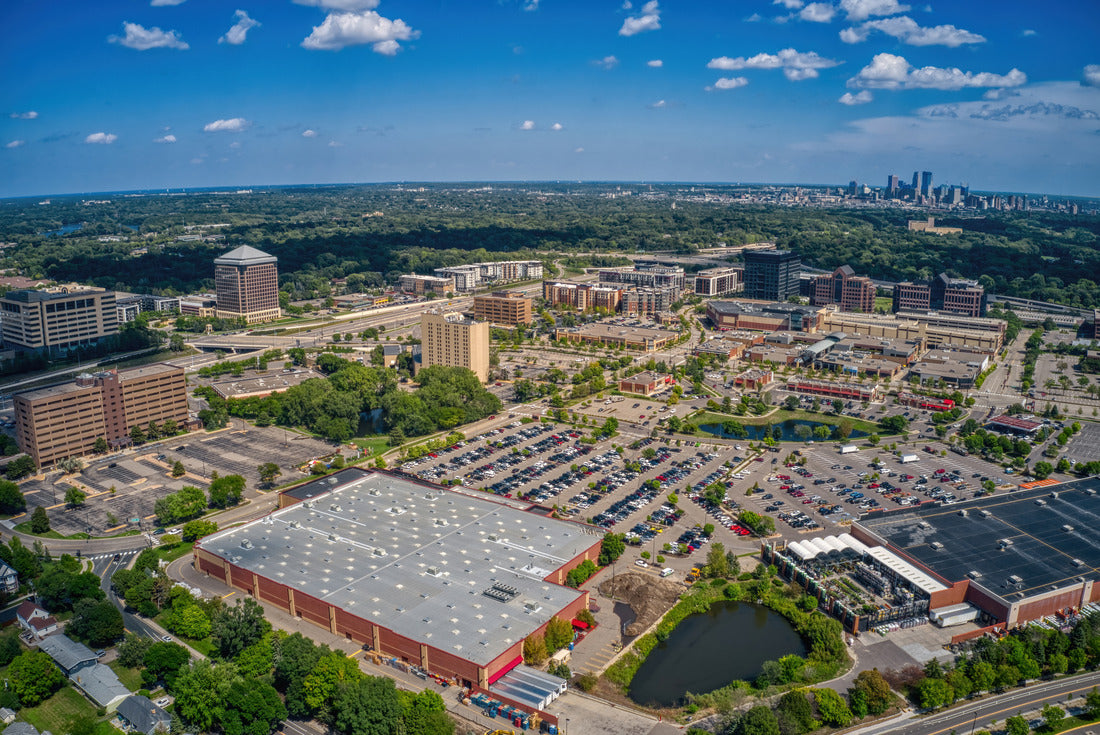 Noah Jigsaw Puzzle Aerial View of the Business District of St. Louis Park in the Twin Cities, Minnesota Metro 2000 pieces