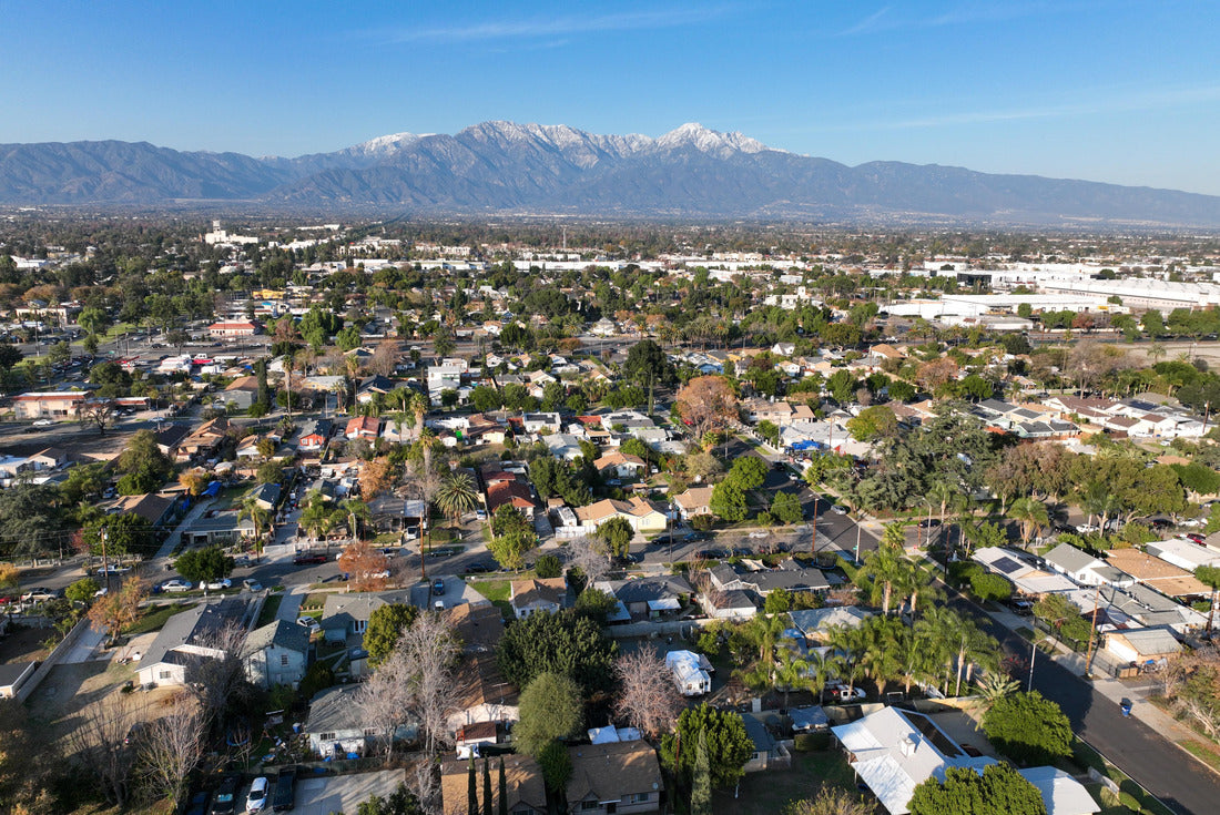 Noah Jigsaw Puzzle Aerial view of Ontario city in California with mountains in the background, California, USA 2000 pieces