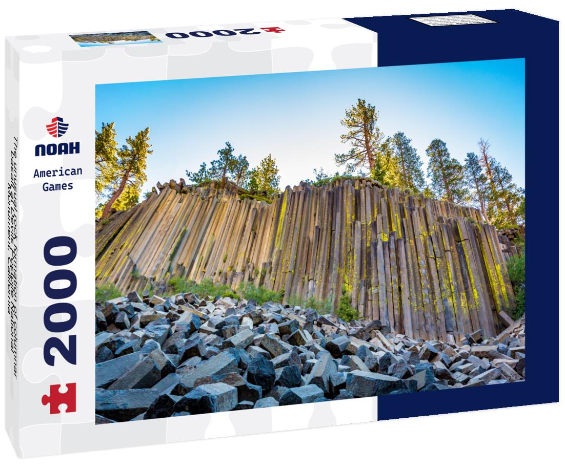 Noah Jigsaw Puzzle The unusual rock formation of columnar basalt at Devils Postpile National Monument, California 2000 pieces