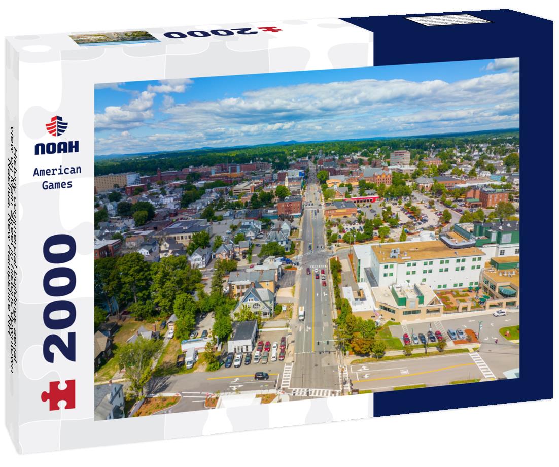 Noah Jigsaw Puzzle Historic commercial buildings aerial view on Main Street in historic downtown Nashua, New Hampshire NH 2000 pieces