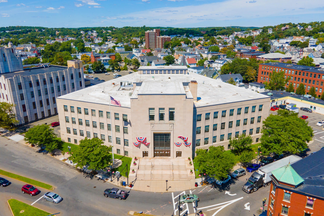 Noah Jigsaw Puzzle View of the aerial views of Lynn City Hall at 3 City Hall Square in historic downtown Lynn, Massachusetts MA, USA 2000 pieces