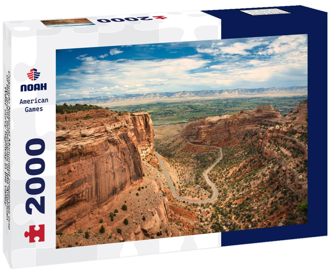 Noah Jigsaw Puzzle Colorado National Monument preserves one of the grand landscapes of the American West. curvy highway in the valley 2000 pieces