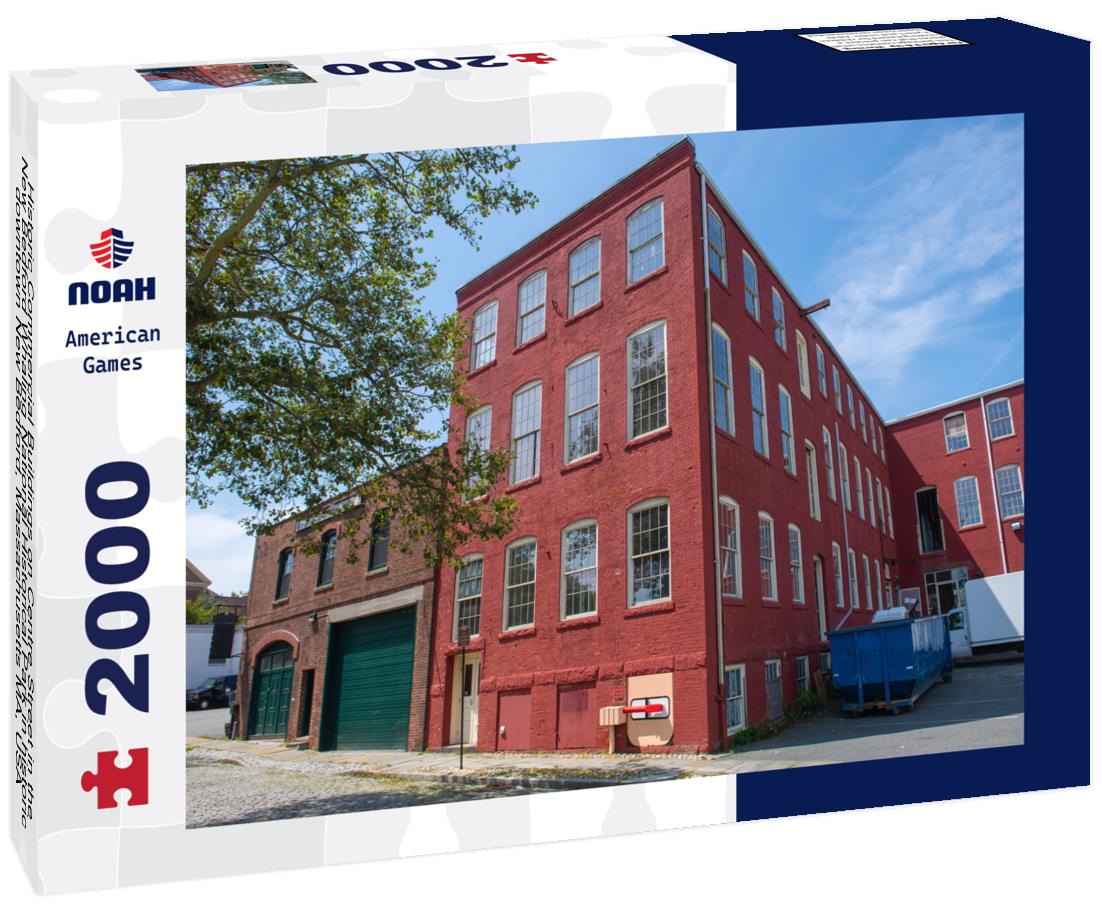 Noah Jigsaw Puzzle Historic Commercial Buildings on Centre Street in the New Bedford Whaling National Historical Park in historic downtown New Bedford, Massachusetts MA, USA 2000 pieces