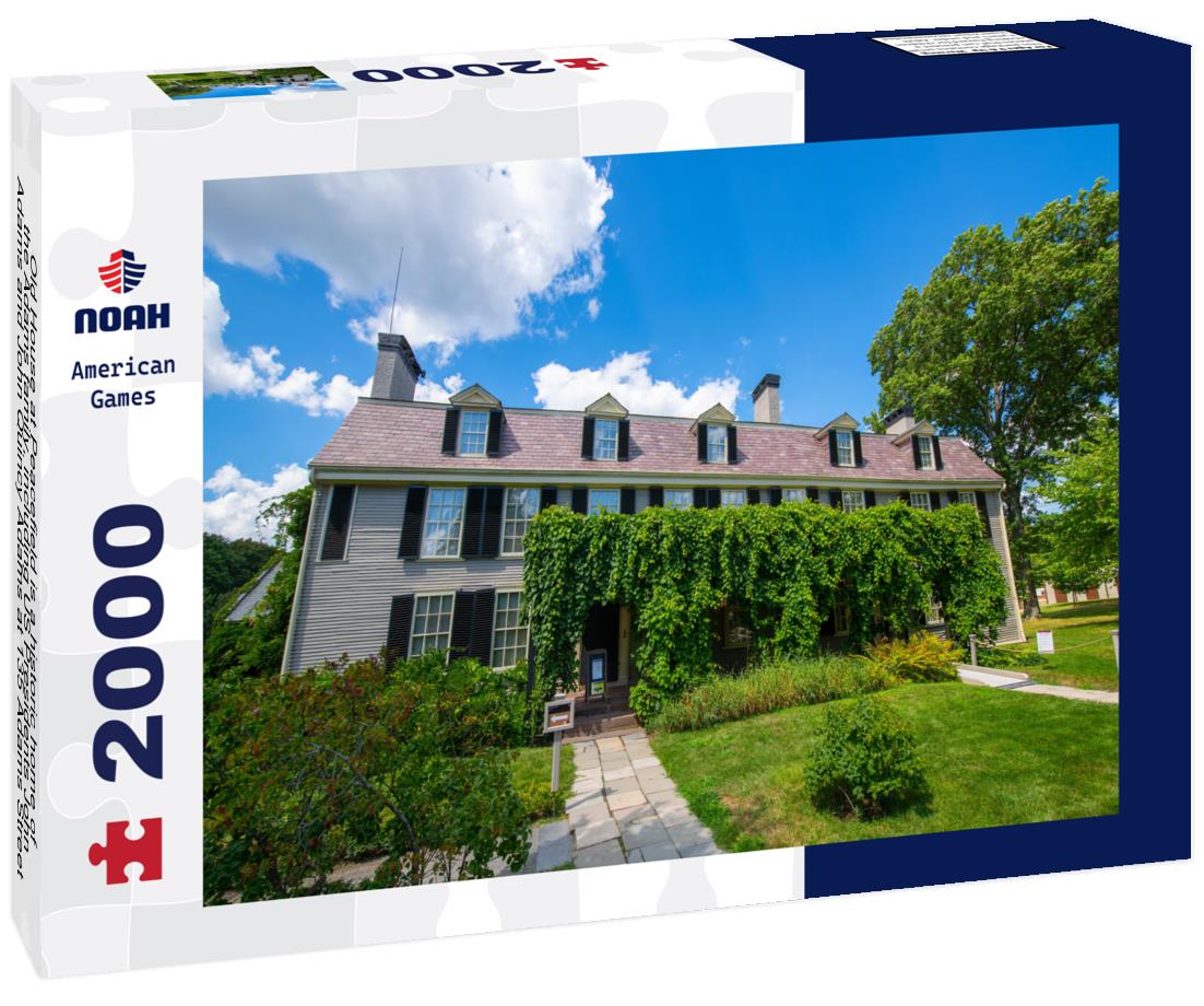 Noah Jigsaw Puzzle Old House at Peacefield is a historic home of the Adams family, including US Presidents John Adams and John Quincy Adams at 135 Adams Street in Quincy, Massachusetts MA, USA 2000 pieces