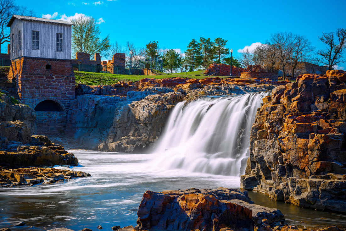 Noah Jigsaw Puzzle Sioux Falls City Spring Landscape at the Falls Park in Sioux Falls, South Dakota, USA 2000 pieces